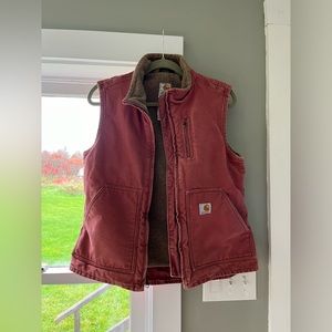 Carhartt Washed Duck Lined Mock Neck Vest